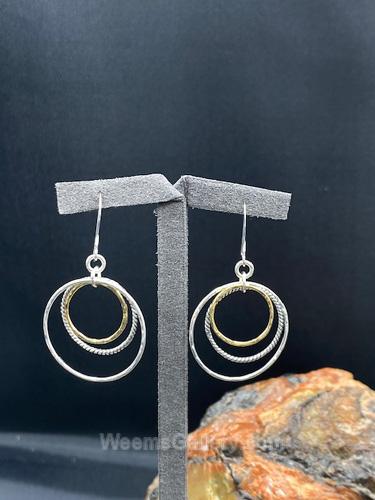 Circle Dangle Earrings by Suzanne Woodworth